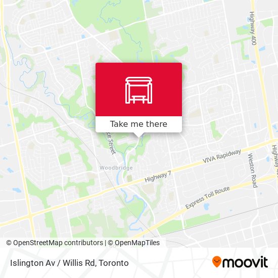 Islington Av / Willis Rd map