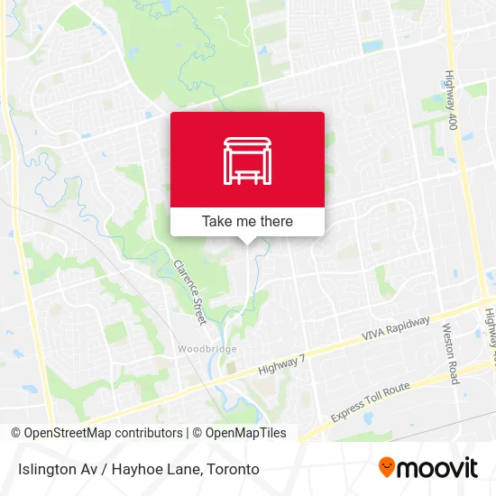Islington Av / Hayhoe Lane map
