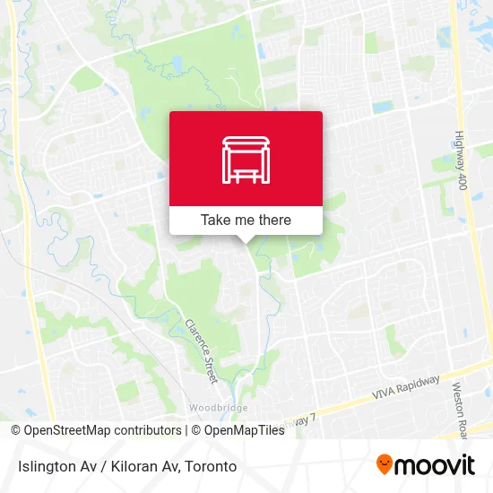 Islington Av / Kiloran Av map