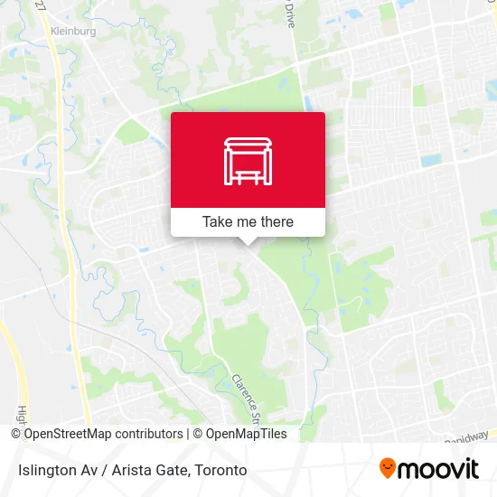 Islington Av / Arista Gate map
