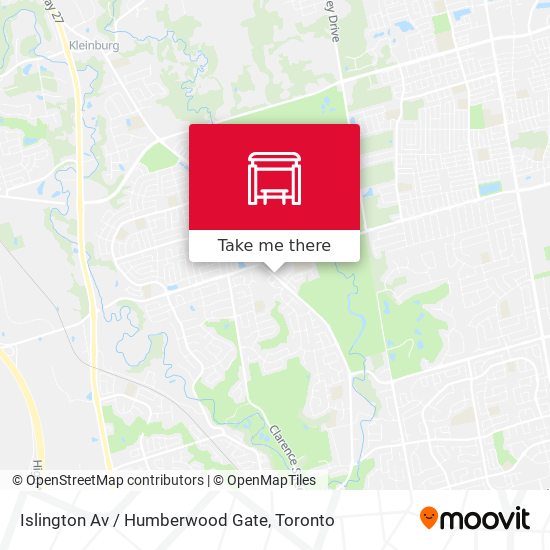 Islington Av / Humberwood Gate map
