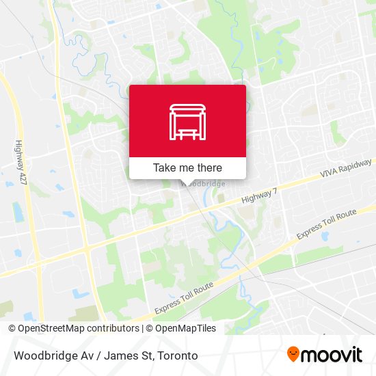Woodbridge Av / James St map