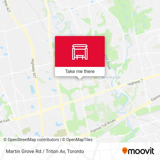 Martin Grove Rd / Triton Av map