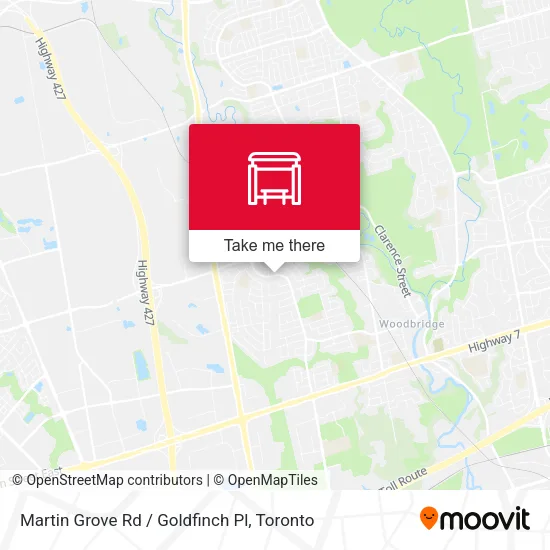 Martin Grove Rd / Goldfinch Pl map