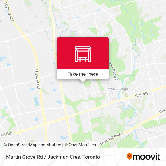 Martin Grove Rd / Jackman Cres map