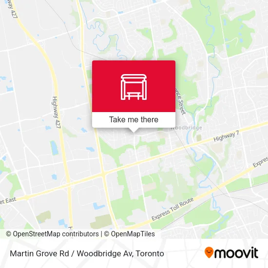 Martin Grove Rd / Woodbridge Av map