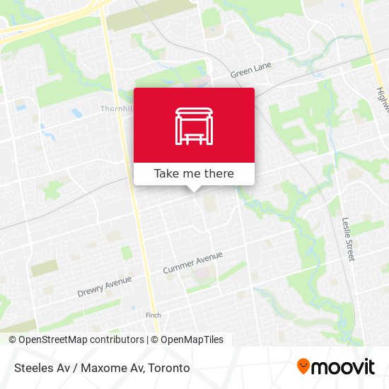 Steeles Av / Maxome Av plan