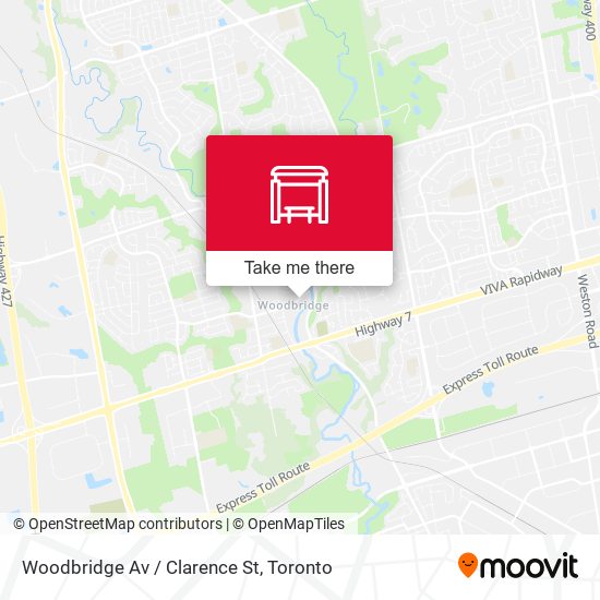 Woodbridge Av / Clarence St map