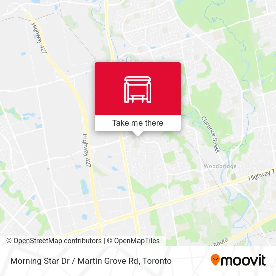 Morning Star Dr / Martin Grove Rd map