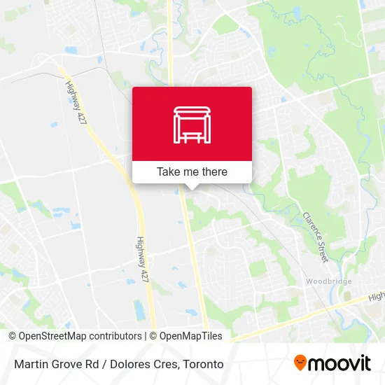 Martin Grove Rd / Dolores Cres map
