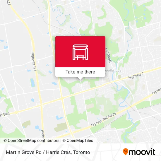 Martin Grove Rd / Harris Cres map