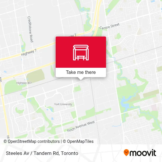 Steeles Av / Tandem Rd map