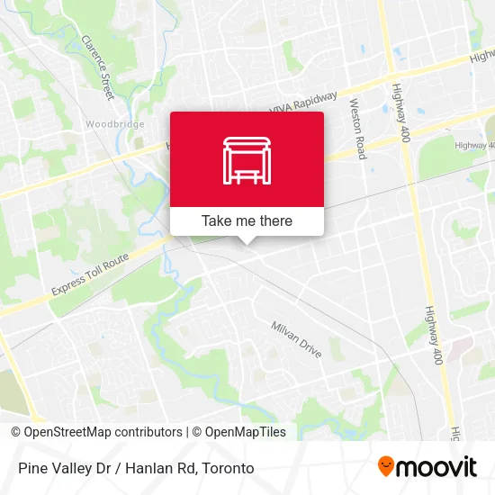 Pine Valley Dr / Hanlan Rd map