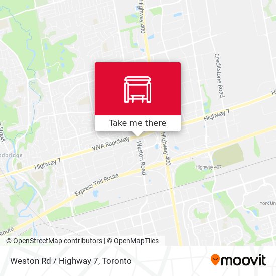 Weston Rd / Highway 7 map