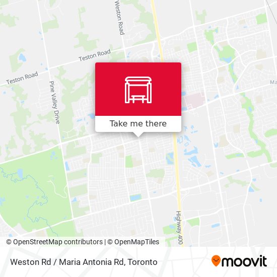 Weston Rd / Maria Antonia Rd map
