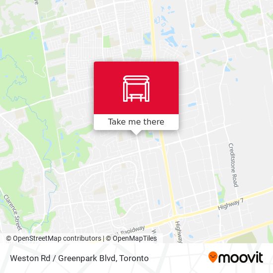 Weston Rd / Greenpark Blvd map