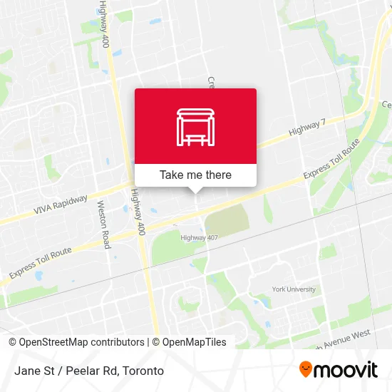 Jane St / Peelar Rd map