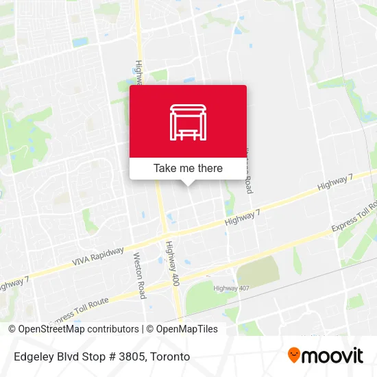 Edgeley Blvd Stop # 3805 map