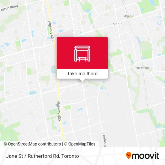 Jane St / Rutherford Rd map