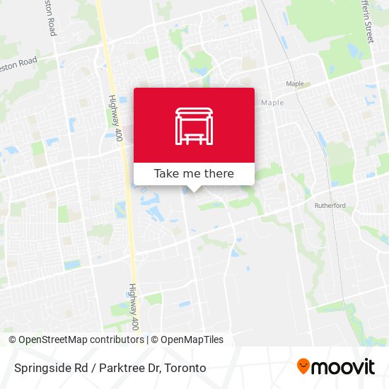 Springside Rd / Parktree Dr map