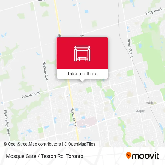 Mosque Gate / Teston Rd map