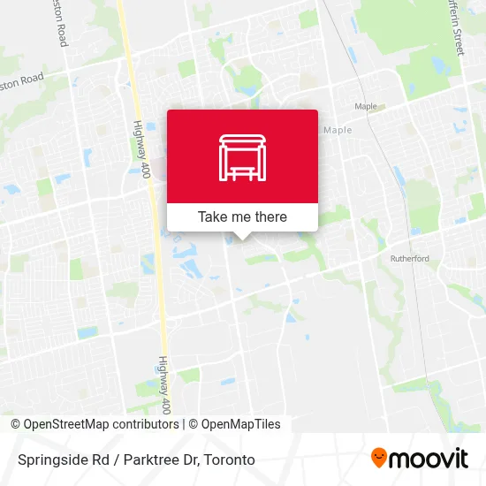 Springside Rd / Parktree Dr map