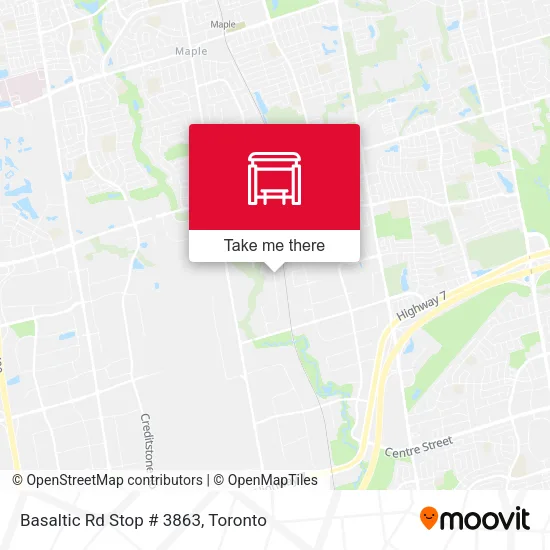 Basaltic Rd Stop # 3863 map