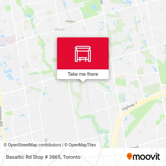 Basaltic Rd Stop # 3865 map