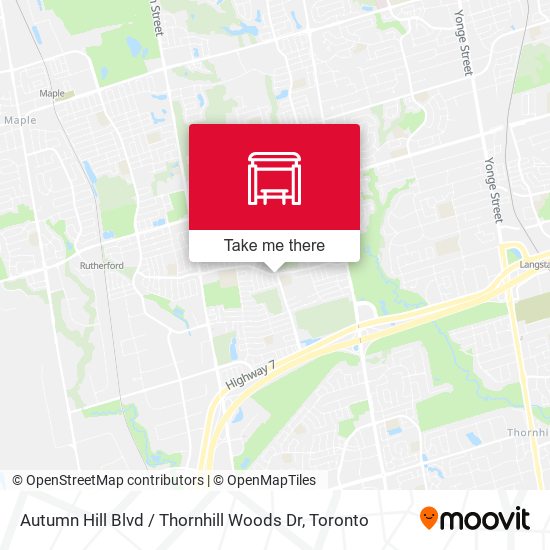 Autumn Hill Blvd / Thornhill Woods Dr map