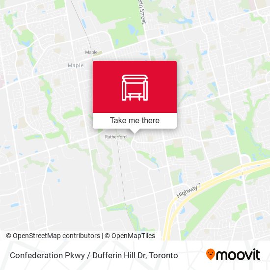 Confederation Pkwy / Dufferin Hill Dr map