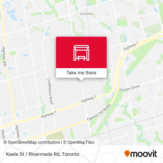 Keele St / Rivermede Rd map