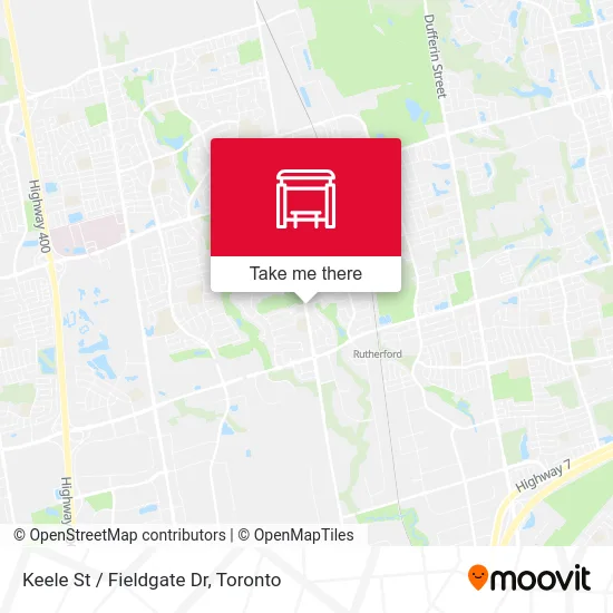 Keele St / Fieldgate Dr map