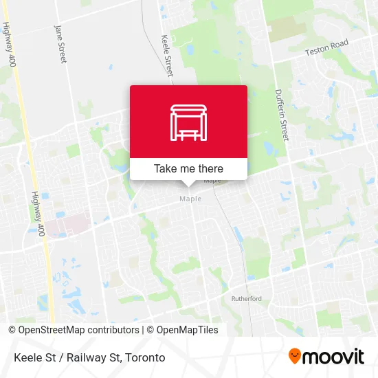 Keele St / Railway St map