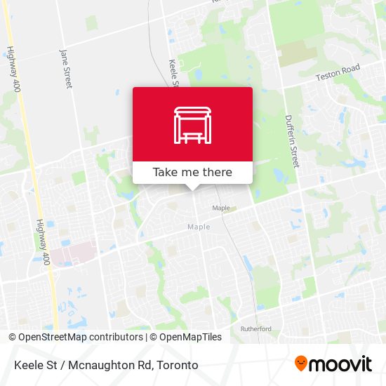 Keele St / Mcnaughton Rd map