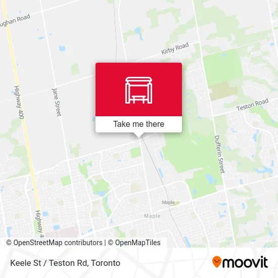 Keele St / Teston Rd map