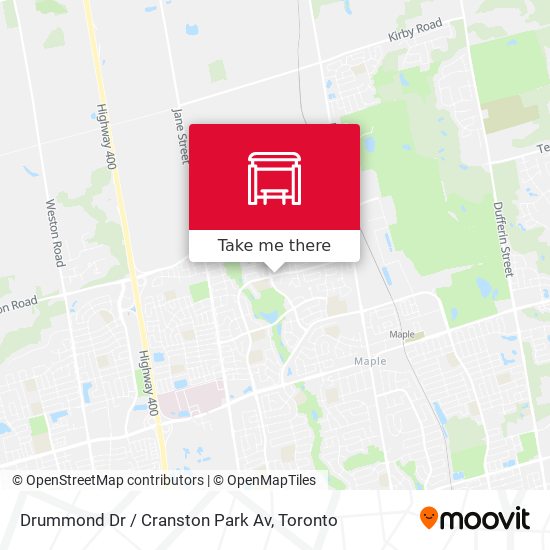 Drummond Dr / Cranston Park Av map
