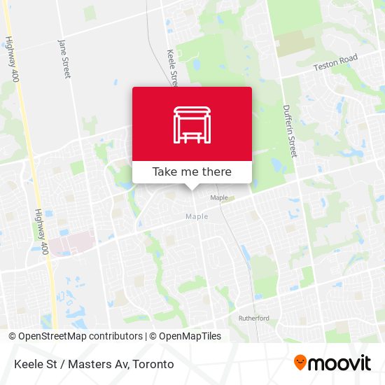 Keele St / Masters Av plan
