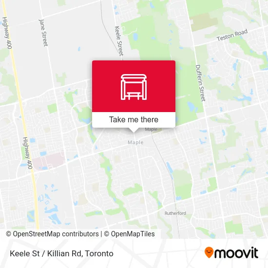 Keele St / Killian Rd map