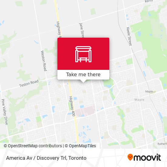 America Av / Discovery Trl map