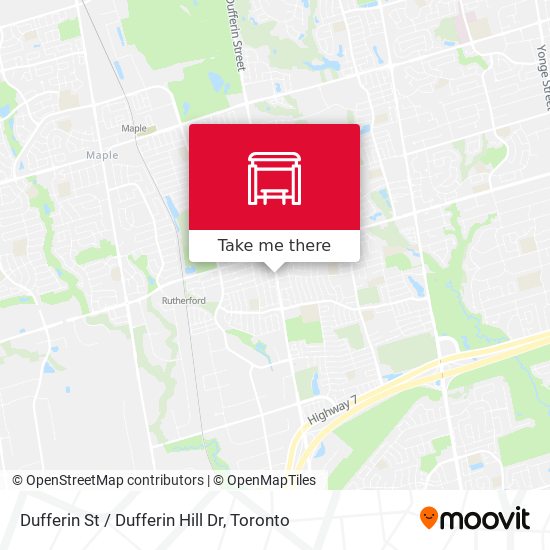 Dufferin St / Dufferin Hill Dr plan