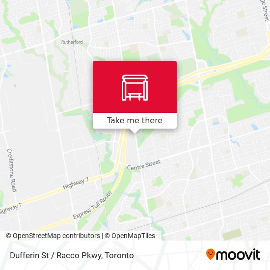 Dufferin St / Racco Pkwy map