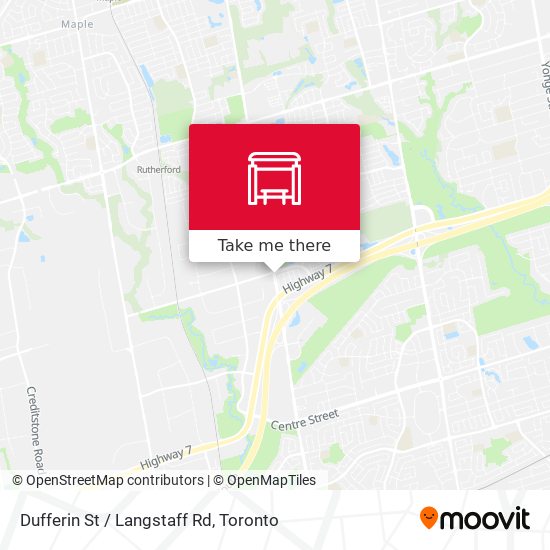 Dufferin St / Langstaff Rd map