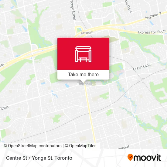 Centre St / Yonge St map