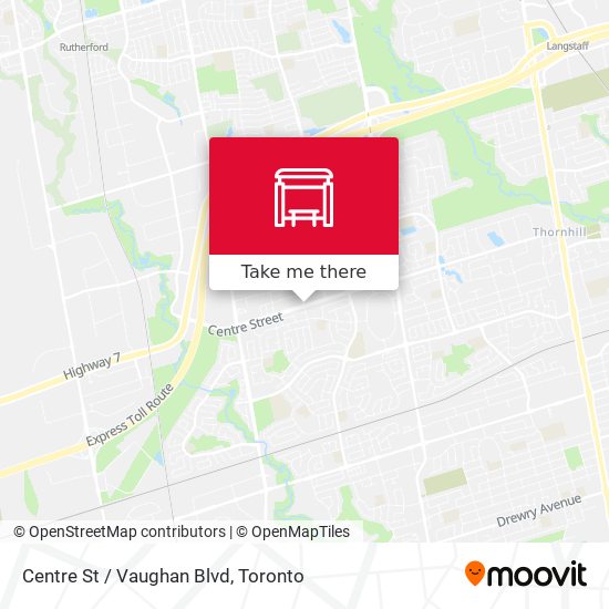 Centre St / Vaughan Blvd map