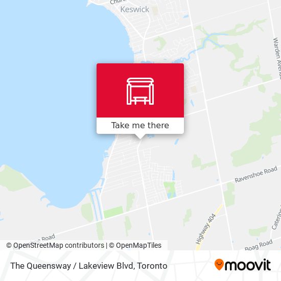 The Queensway / Lakeview Blvd map
