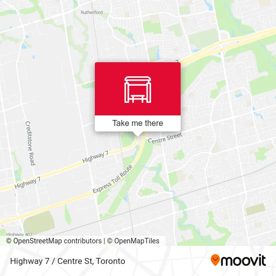 Highway 7 / Centre St map