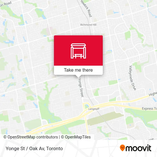 Yonge St / Oak Av map