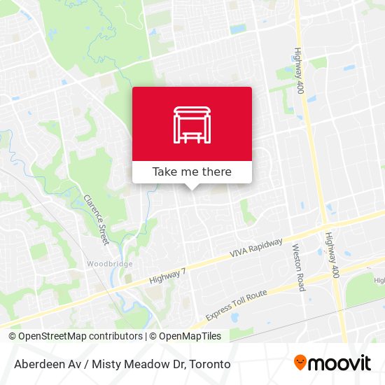 Aberdeen Av / Misty Meadow Dr map