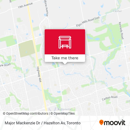 Major Mackenzie Dr / Hazelton Av plan