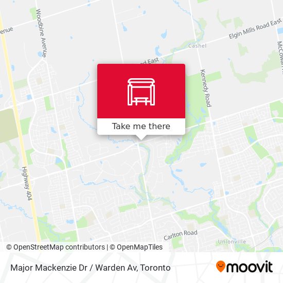 Major Mackenzie Dr / Warden Av map